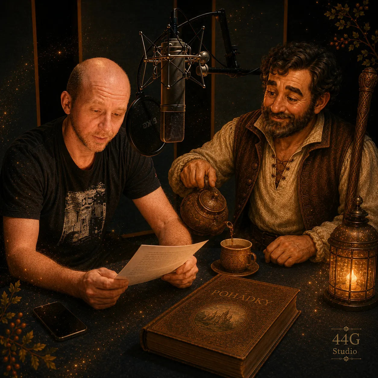 Jakub Albrecht ve studiu jako Poh&aacute;dkov&yacute; kapit&aacute;n projektu Zv&ecaron;dohlav