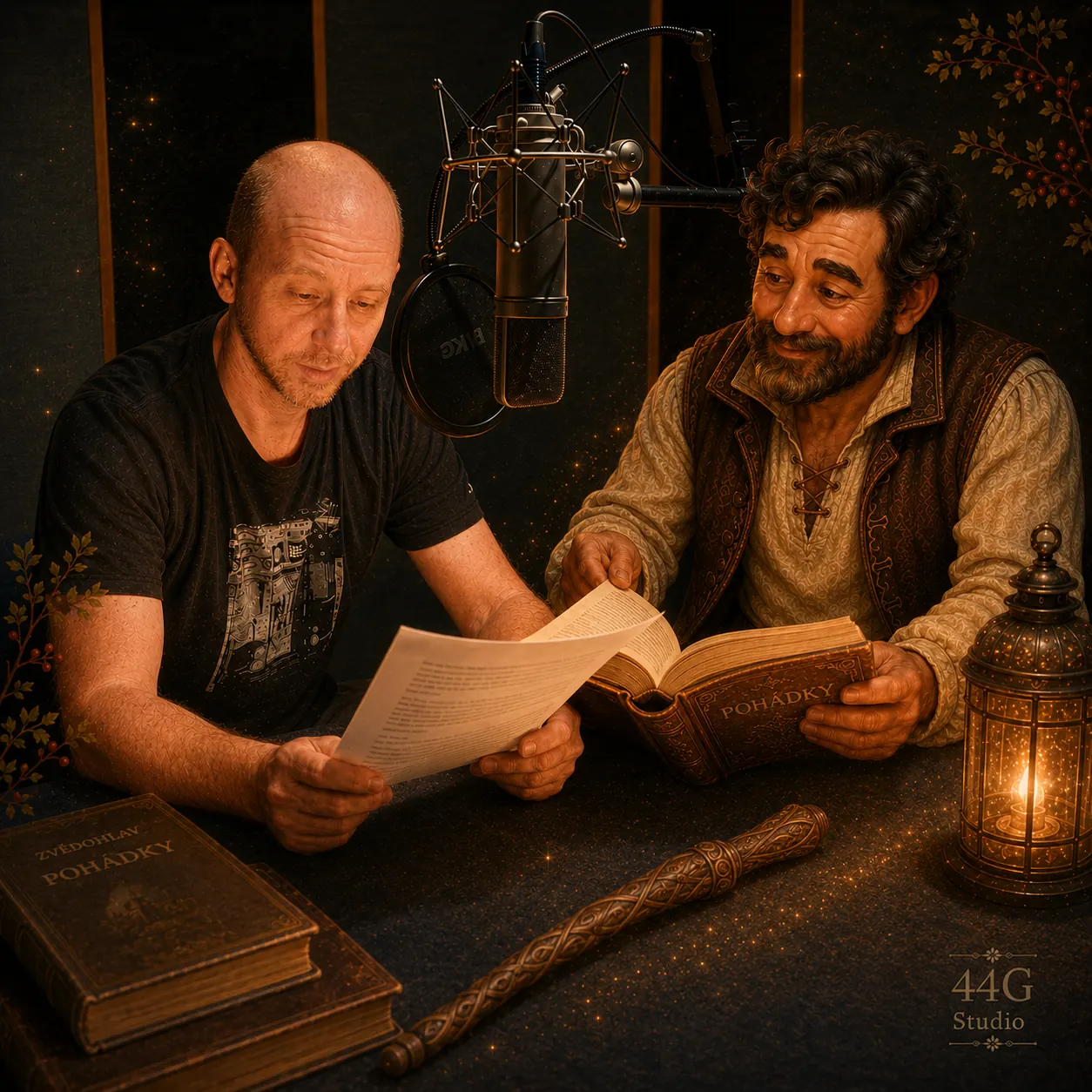 Jakub Albrecht ve studiu jako Poh&aacute;dkov&yacute; kapit&aacute;n projektu Zv&ecaron;dohlav