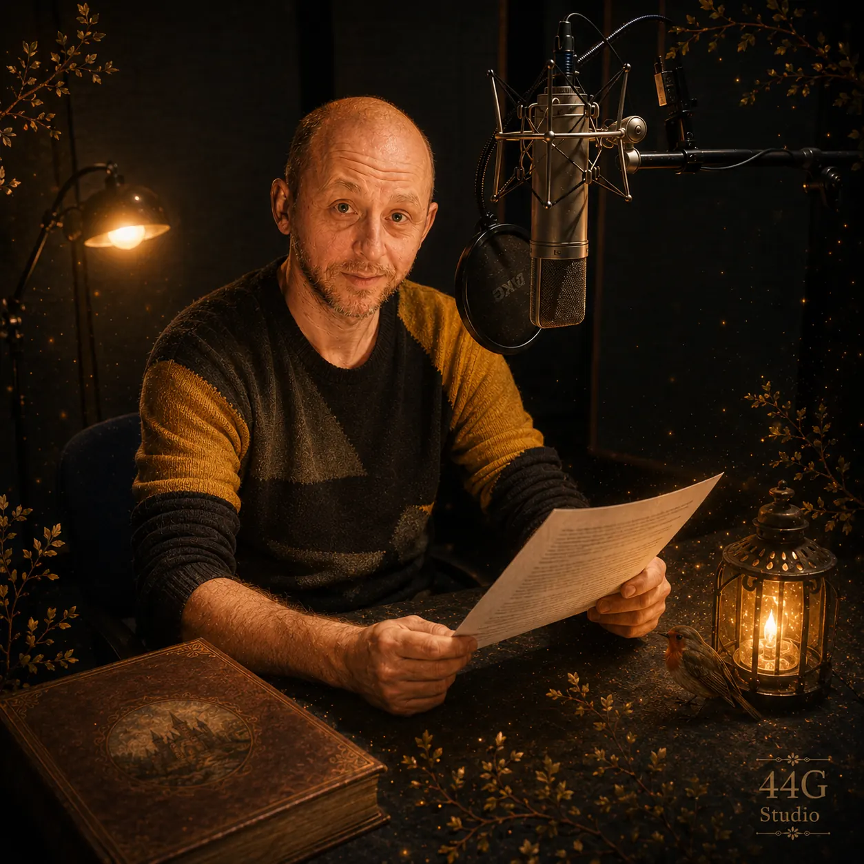 Jakub Albrecht ve studiu jako Poh&aacute;dkov&yacute; kapit&aacute;n projektu Zv&ecaron;dohlav