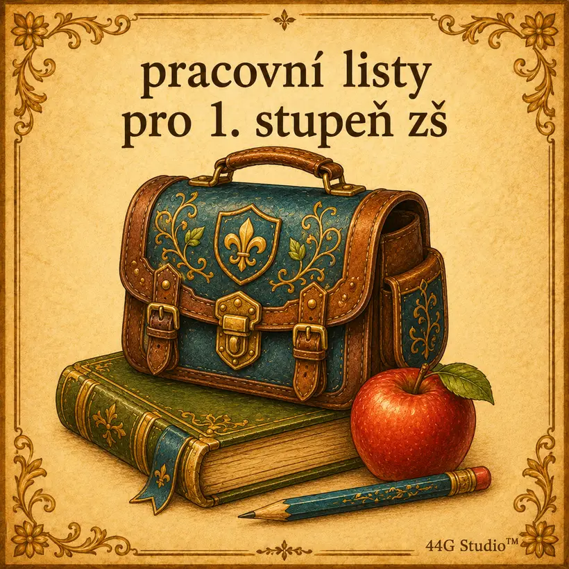 Slovníková karta: pracovní listy pro 1. třídu
