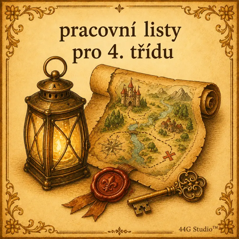 Slovníková karta: pracovní listy pro 4. třídu