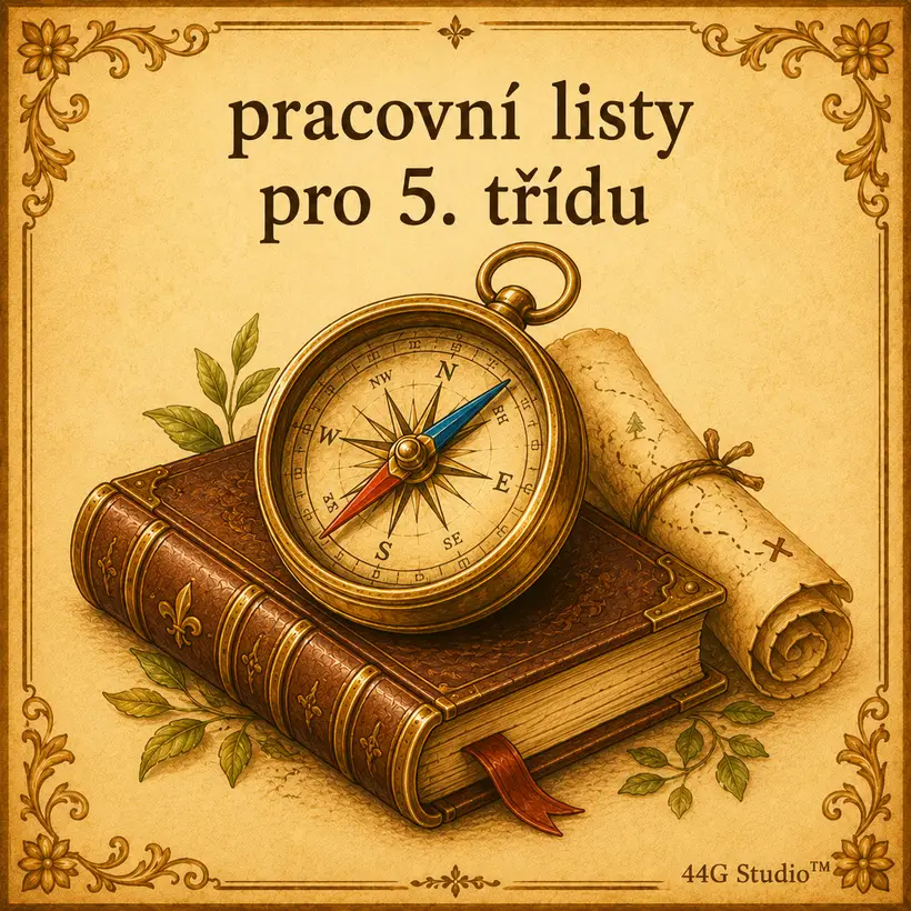Slovníková karta: pracovní listy pro 5. třídu