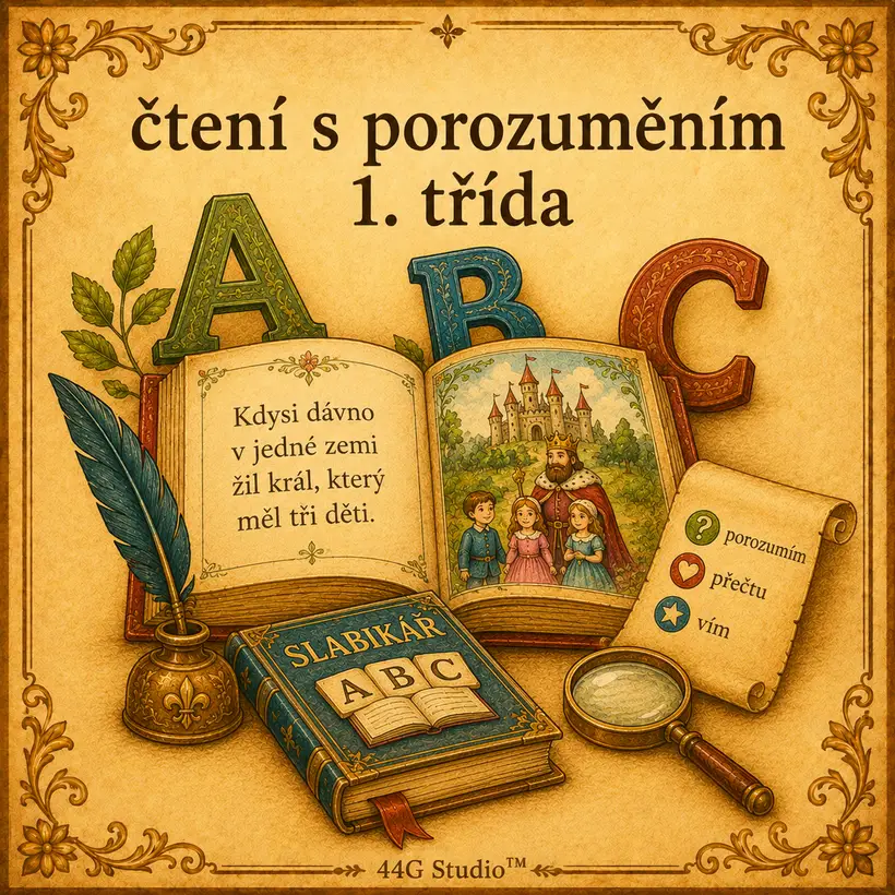 Slovníková karta: čtení s porozuměním 1. třída