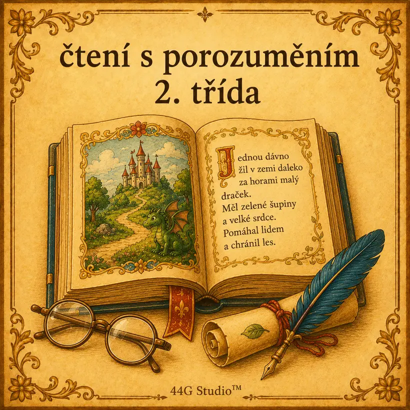 Slovníková karta: čtení s porozuměním 2. třída