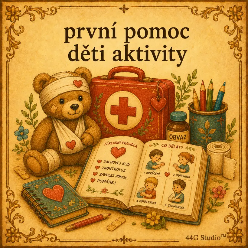 Slovníková karta: první pomoc děti aktivity