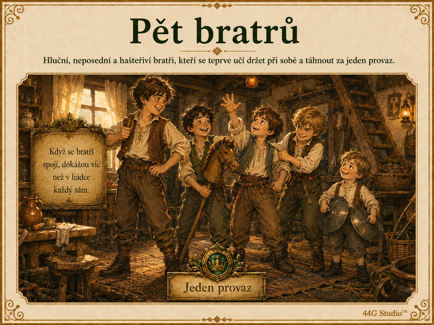 Hlavní vizuál pohádky O pěti bratrech a mlčivci